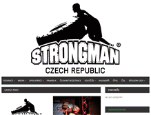 Tablet Screenshot of ceskystrongman.cz